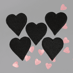 heart embroidered patch