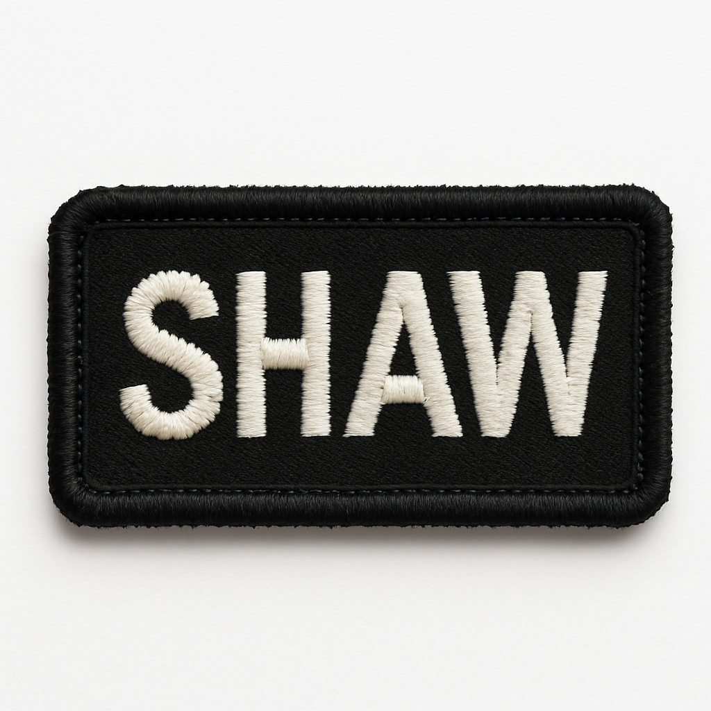 embroidered name patches