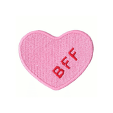 heart embroidered patch