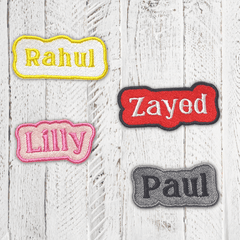 English Embroidered Iron on & Sew on Patch