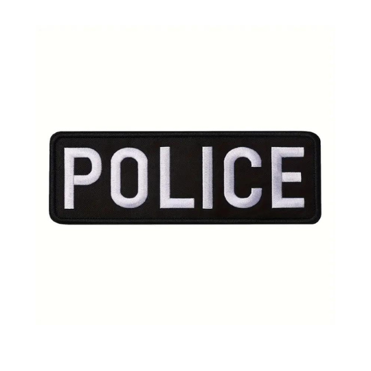 police embroidered patch