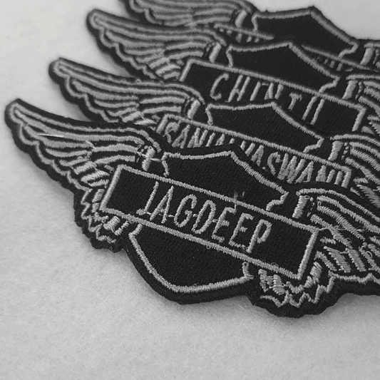 Custom Wing Biker Patch
