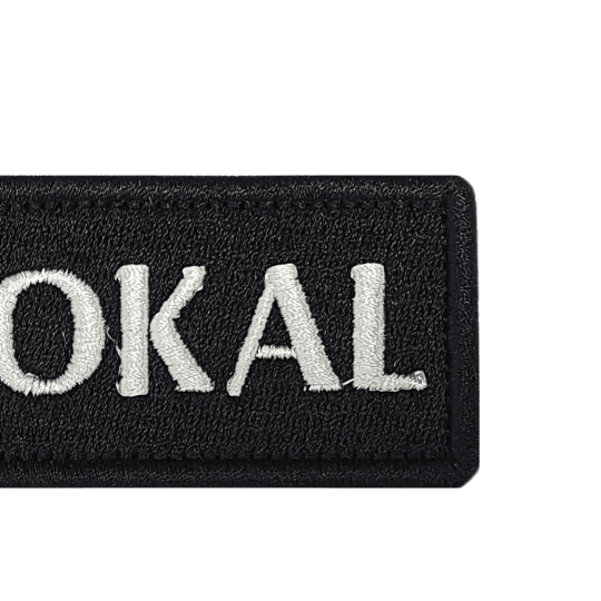Embroidered name patches