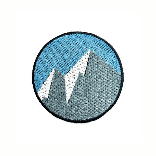 mountain embroidered patch