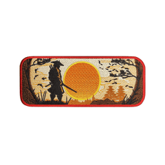 Samurai Sunset Embroidered Patch
