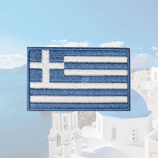 greece flag patch