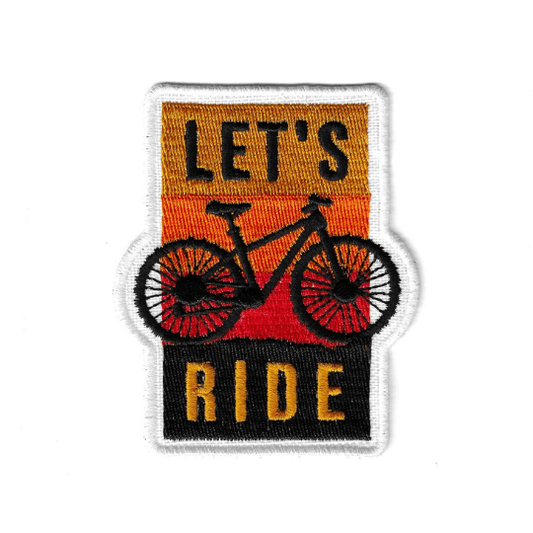 Lets ride biker patches