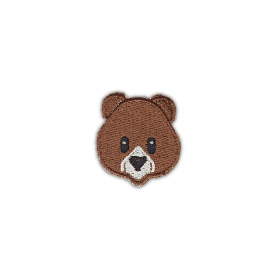 Teddy embroidered patches