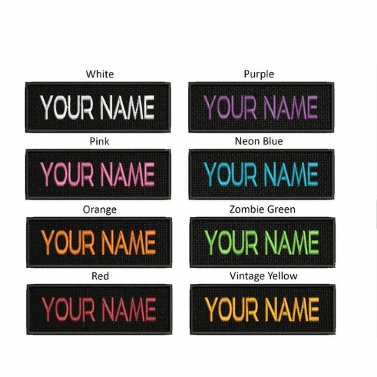 embroidered name patch