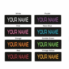 English Embroidered Name Patch
