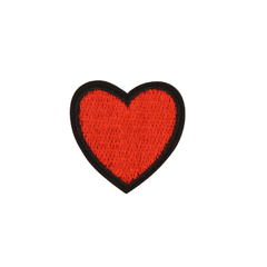 Heart Embroidered Patches